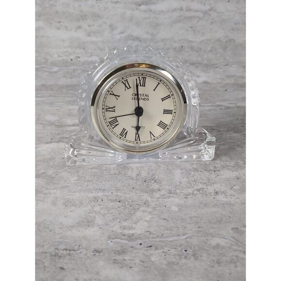 Crystal Legends‎ by Godinger Quartz Clock 24% Lead Crystal - Picture 1 of 6
